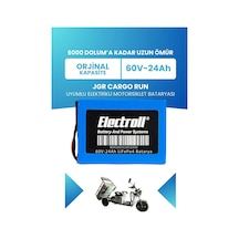 Jgr Cargo Run Uyumlu Batarya Standart Kapasite Lifepo4 60v 24ah Elektrikli Motorsiklet Bataryası