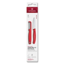 Vct-7613329191934-vt 6.7111.21c1-victorinox 6.7111.21c1 Swiss 2li Bıçak Ve Soyacak Set, Kırmızı