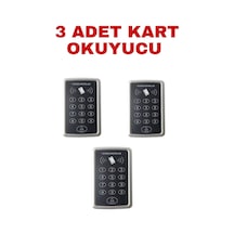 Sr-204 Mf Mifare Kartlı Ve Şifreli Geçiş Sistemi Rfıd Kart Okuyucu 13.56 Mhz 3 Adet
