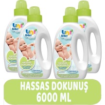 Uni Baby Çamaşır Deterjanı Sensitive Hassas Dokunuş 4 x 1500 ML