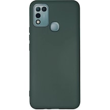 Newface İnfinix Hot 10 Play Kılıf Nano İçi Kadife Silikon - Koyu Yeşil