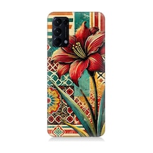 Oppo Reno 5 Uyumlu Desende Renkli Çiçek Baharı Desenli Silikon Kılıf Çok Renkli