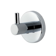 Çelik Banyo Paslanmaz Pirinç Flora Tekli Askılık Gri