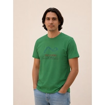 Vıgoss Actıon Baskılı Erkek T-shırt 62645-30005 Yeşil