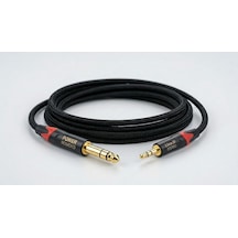 6.3mm Gitar - 3.5mm Stereo Kablo - 1 Metre