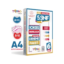 2027 5.Sınıf Topaç Yayınları İOKBS-BURSLULUK 6lı Deneme Paketi Dijital Çözümlü Türkiye Geneli