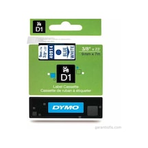 Dymo D1 Beyaz/Mavi Yedek Şerit 9Mm X 7Mt 40914