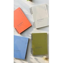 Spiralli 80 Yaprak Noktalı A5 Defter, Not Defteri, Okul Defteri, 4 Farklı Renk Seçeneği 04 Orange
