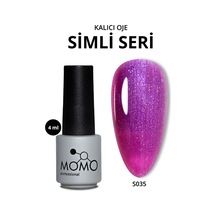 Momo Professional Kalıcı Oje S035 Mavi Sedefli Mor 4 ML