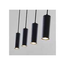 Modern Spor Led Avize Siyah Gün Işığı Led Ampullü Led Ampu Lü Marka Ledli Siyah
