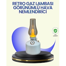 Hubrendy Tekno 280 Ml Tanklı Retro Gaz Lambası Difüzör Usb Şarjlı Hava Nemlendirici