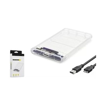 Hadron Hdx1760 Hdd Kutu Usb3.0 Plastik Sata 2.5" Transparent
