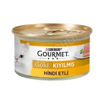 5 Adet Gourmet Gold Kıyılmış Hindi Etli Yetişkin Kedi Konservesi 85 Gr