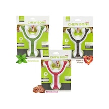Nunbell Kuvvetli Çiğneyen Köpekler İçin Aromalı Sert Çatal Oyuncak M 14 Cm