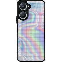 Vivo Y18 Neon Dama Tasarımlı Glossy Telefon Kılıfı Çok Renkli