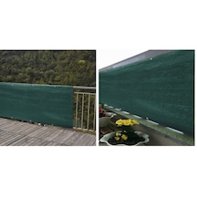 Balkon Demiri Brandası %95 Yeşil Korkuluk Örtü Gölgelik Bez
