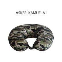 Viscofoam Colorful Ortopedik Seyahat Yastığı Visco Boyun Destekli Seyahat Yastığı Kamuflaj Ergo Travel