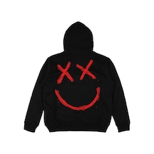 Startmore Adrift Hellboy Beyaz Oversize Unisex Kapüşonlu Sweatshirt Hoodie Siyah