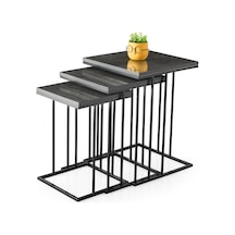 Elit C Zigon Sehpa 3'lü Metal Ayak 001