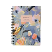 Deffter Abstract Poppies A5 Spiralli Defter Çok Renkli
