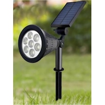 Ayrex Solar Kazıklı Çim Armatür Cata 7w Güneş Enerjili Led Çim Lambası Bahçe Ağaç Aydınlatma Lambası Amber