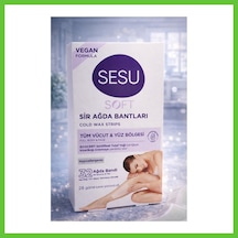 Bezos Sesu Soft Sir Ağda Bantları 32 Adet Vegan Formula Tüm Vücut Ve Yüz İçin Soğuk Ağda Bandı Dmc