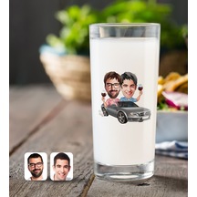 Kişiye Özel Kankalar Karikatürlü Rakı Bardağı-1