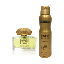 Free Love Golden Secret Kadın Parfüm EDP 100 ML  + Deodorant 150 ML