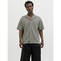 Jack & Jones Erkek Dügme Kapamali Kısa Kollu Gömlek - Blaleo - 12286175 Dried Sage
