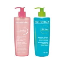 Bioderma Yüz Temizleme Set + Sensibio Jel 500 ML + Sebium Jel 500 ML