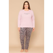 Pemilo Kadın 20751 Büyük Beden Uzun Kol % 100 Pamuk Milan Pijama Takımı Pudra Pudra Pemilo Kadın 20751 Büyük Beden Uzun Kol % 100 Pamuk Milan Pijama Takımı Pudra Pudra