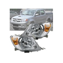 Toyota Uyumlu Hilux Sağ Sol Ön Far Takımı Sarı Sinyalli 20052009 N11.2736