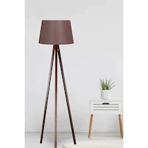 Kahverengi Lambader Ahşap Konik Kumaş Tripod Ly577