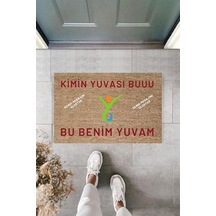 Dijital Baskı Kişiye Özel İç Kapı Dekorasyon Paspas Ps11273