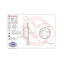 Bmw 528i E39 Fren Diski On 1996-2000 Brembo 09692411 2adettir