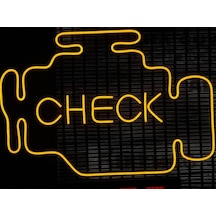 Araç Motor Arıza Lambası Neon Led Tabela