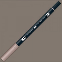 Ab-t Dual Brush Pen Grafik Kalemi - Warm Gray