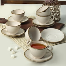 Keramika Straw Kera Çay Takımı 12 Parça 6 Kişilik