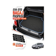 Renault Megane 3-hatchback 2008-2016 Uyumlu Eva Bagaj Paspası Araca Özel Siyah-turkuaz