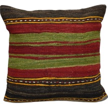 Zehra Abla Halı Yeni El Dokuma Dekoratif Kilim Kırlent Yastık Kılıfı 6044