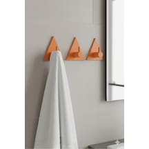 4 Lü Askılık Havlu Askısı, Bornoz Askısı, Kapı Arkası, Duvara Monte, Dayanıklı Malzeme, Turuncu 5 Turuncu