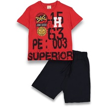 Superior Şort T-shirt Çocuk Takım Kırmızı