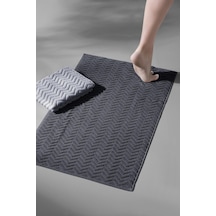 Taffeta X Bathmat Space - Ekstra Yumusak, Modern %100 Pamuk 50X75 Gri