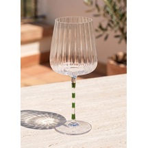 The Mia Şarap Kadehi Mor Yeşil 600 Ml Çok Renkli