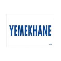 Znv Zenvia Mey İthalat Yemekhane Uyarı Levhası 17,5x25 Kod:1671 Znv2025 Cmn