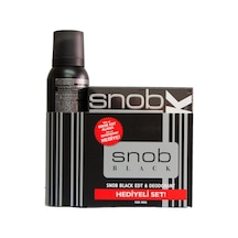 Snob Black Erkek Parfüm EDT 100 ML + Deodorant 150 ML 2'li Set Snob Black Erkek Parfüm EDT 100 ML + Deodorant 150 ML 2'li Set