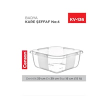 Kare Şeffaf Badya 1 Adet 4 No Royaleks-e167