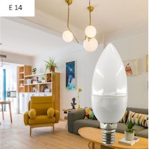Çok Şık 7W Buji Mum Led Ampul Avize Abajur Ampul 10 Adet