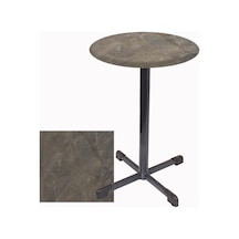 Bistro Masa Halley - Werzalit, Wermodin Ve Allzalit Tabla 70 Cm Çap - Halong Çok Renkli