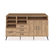 Hyperion Konsol 7 Raflı 4 Çekmeceli 2 Kapaklı 176x44x99 Çam-çam Çam-çam